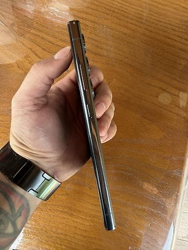Техника и электроника: Samsung Galaxy S23 Ultra, Б/у, 256 ГБ, цвет - Зеленый, eSIM — 3