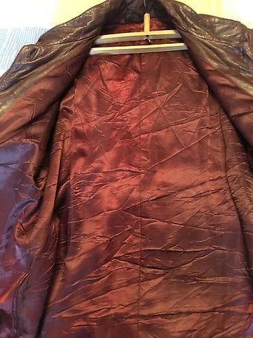 Шубы: Кожаная куртка, Классическая модель, Натуральная кожа, Удлиненная модель, XL — 6