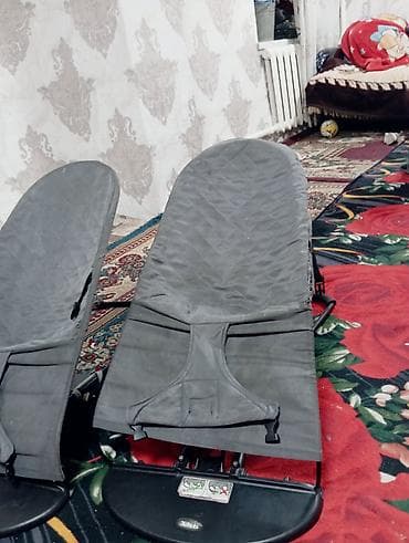 одеяло в детскую кроватку: Детский шезлонг, Качалка, Железо, цвет - Серый — 1
