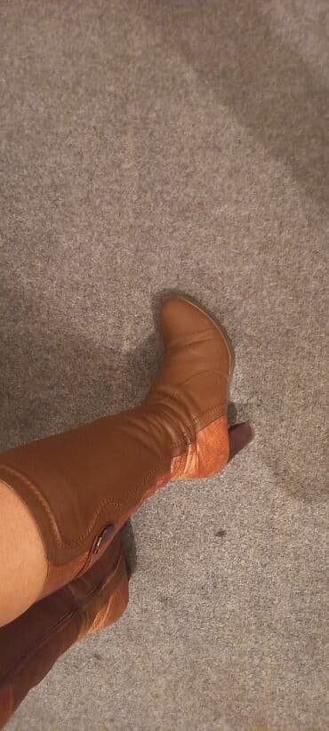 обувь для охоты: Сапоги натуральная кожа, натуральный мех. Размер 36. Отдам очень — 1