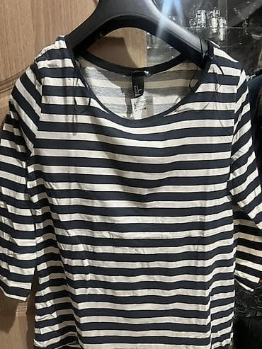 tech flecee nike: Тельняшка/футболка в полоску H&M - Цвет: темно‑синие и белые — 1