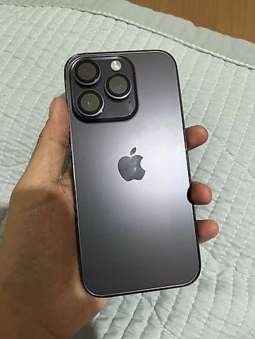 IPhone 14 Pro, Новый, 256 ГБ, Deep Purple, Защитное стекло, Чехол, 100 %