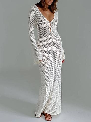 armani code: Пляжная накидка, которую ищут каждое лето❤️‍🔥 Ажурная макси на пляж — 1