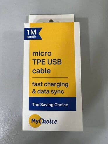 микро usb: Кабель micro USB - USB, blue - кабель для зарядки и передачи данных — 2