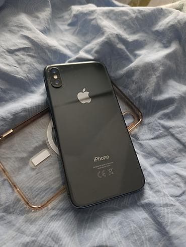 Уюлдук телефондор жана аксессуарлар: IPhone X, Колдонулган, 256 ГБ, Black Titanium, Заряддоочу түзүлүш, Каптама, Кабель, 100 % — 5