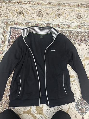 Мужская толстовка, M, Boss, Б/у, цвет - Черный, Самовывоз, Платная доставка
