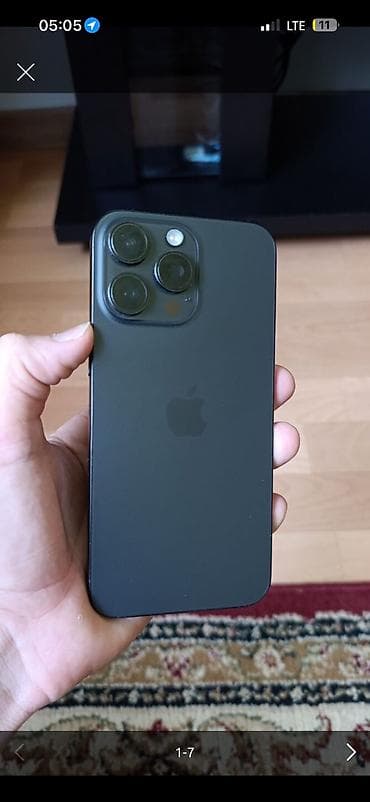 iphone 16 e: IPhone 15 Pro, Б/у, 256 ГБ, Black Titanium, Чехол, Кабель, Зарядное устройство, 91 % — 1