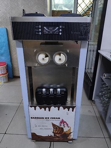мороженые: Новый Фризер для мягкого мороженого BARSKAN ICE CREAM + сухие смеси — 2