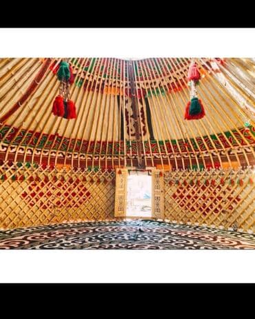 Спорт жана хобби: Боз үйлөр сатылат, Каркасы Жыгач, 85 баш, Диаметри: 6 метр — 2