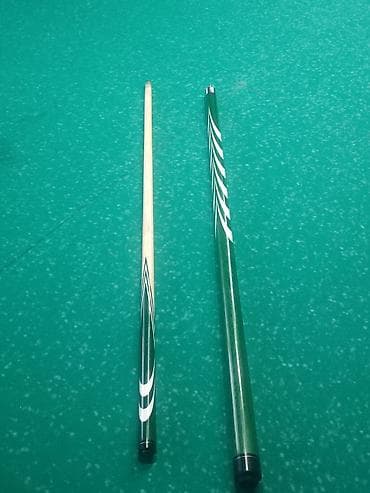 Спорт и отдых: Бильярдный кий разборный, 2-составной. - Материал: верх — светлое — 4