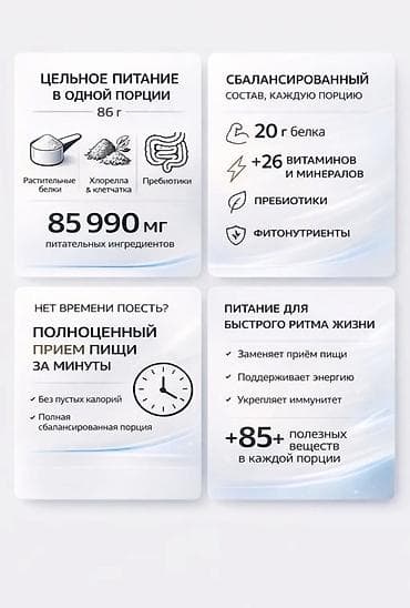 Спортивное питание: ПРОТЕИН. Полноценный сухой коктейль-заменитель приема пищи MANA — 3