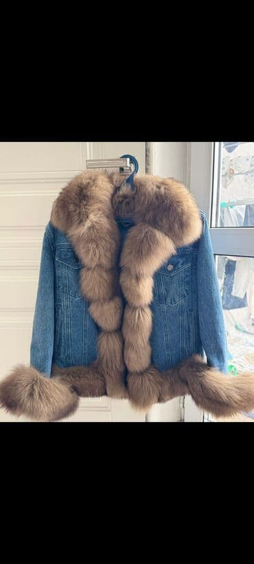 Шикарная верхняя одежда с натуральным мехом: 1) Джинсовая куртка с
