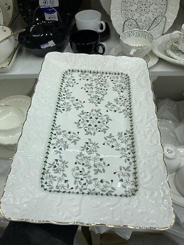 double a: Все по 6 шт 32 предметаФарфоровый сервиз с рельефным тиснением и — 5