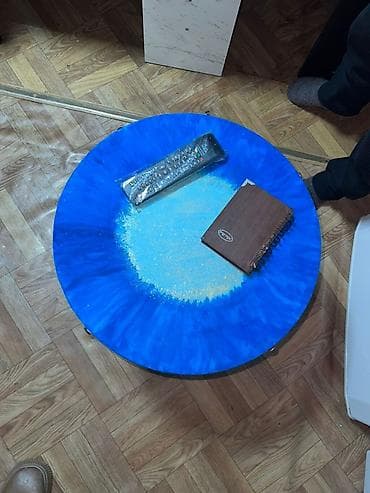 Оңдоп-түзөө жана курулуш: Журнальный столик с круглой столешницей и металлическим основанием - — 3