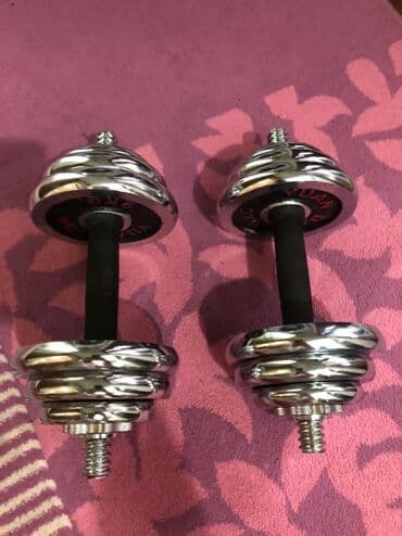 настольные теннисные ракетки: Гантели хромированные 10+10кг х 250 = 5000с В наличии все веса — 1