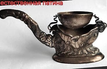 золотой дракон: Серебряный редкий сувенир "ДРАКОН"-ситечко для чая (1950 г.) 900 — 5