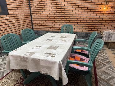 Комплект садовой мебели, Пластик