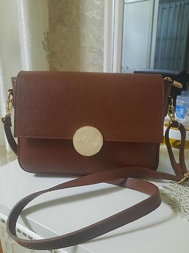 женские сумки шопперы: Сумка-кроссбоди женская, компактная - Цвет: тёплый коричневый — 1