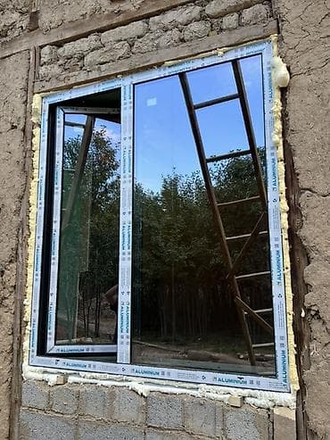 265 40 18: Алюминиевое окно на заказ, Тип окна: Панорамные, Платная установка, Без рассрочки — 1