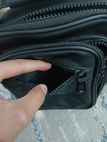 сумка рюкзак мужской: Барсетка, Материал: Экокожа, Застежка на молнии, Новый — 2