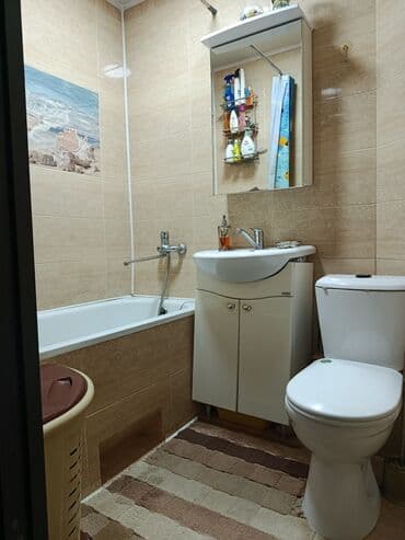 бишкеке 3комнатный квартиру: 3 комнаты, 52 м², 104 серия, 1 этаж, Евроремонт — 8