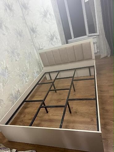 Спальный гарнитур, Новый, Шкаф, Кыргызстан, Металл, Самовывоз, цвет - Бежевый — 3