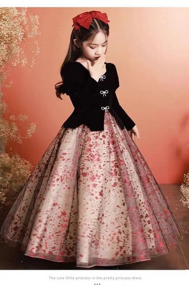 Детское платье, цвет - Черный