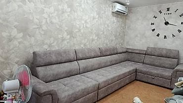 Угловой диван, C подушками