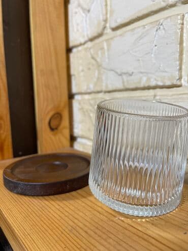 набор чайник и пиалы: Танцующие «Пьяные бокалы» • Деревянная подставка -2 шт (темно — 5