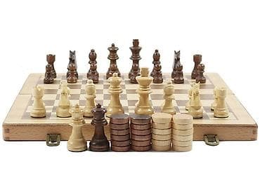 Электротранспорт: Деревянные шахматы 2 в 1 Размер доски 38×38 см Доставка: бесплатно — 6
