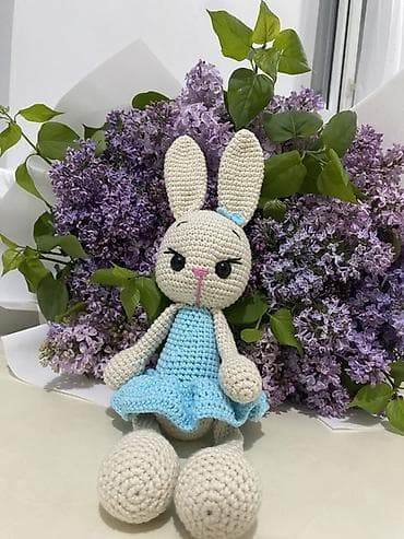 кукла лабубу: Вязаные игрушки амигуруми — ручная работа. - Медвежонок: коричневый — 4