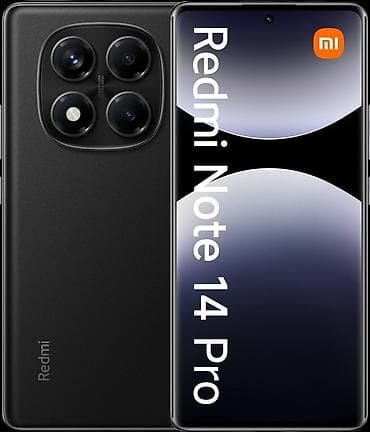 xiaomi redmi note 9 pro бу: Redmi, Redmi Note 14 Pro, Б/у, 256 ГБ, цвет - Черный, 2 SIM — 1