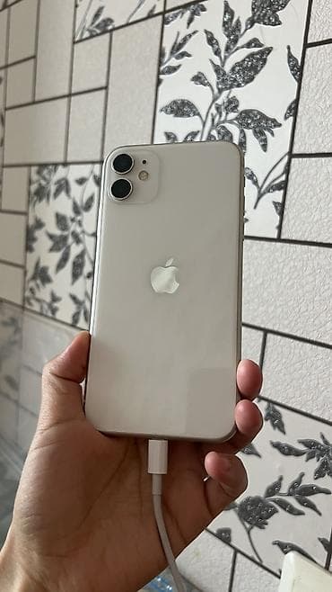 ıphone 11: IPhone 11, Б/у, 256 ГБ, Белый, Наушники, Чехол, Коробка, 76 % — 1