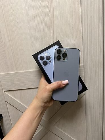 iphone 13 pro ma: IPhone 13 Pro Max, Б/у, 256 ГБ, Sierra Blue, Коробка, 81 % — 1