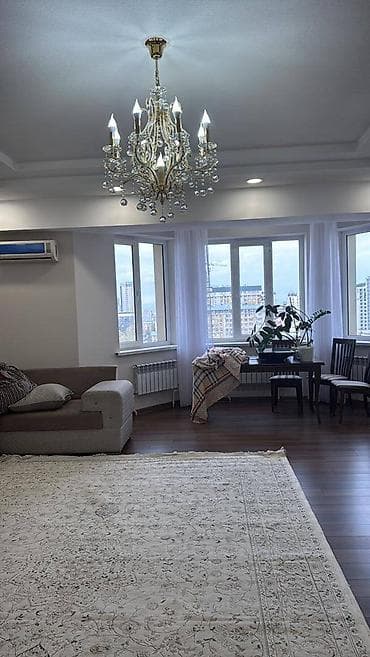 бокомбаева исанова: 2 бөлмө, 120 м², 9 кабат, Евроремонт — 2