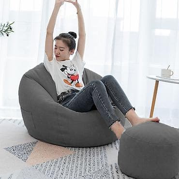 Бинбэг, Жаңы, Өзү алып кетүү, Акылуу жеткирүү, түсү - Боз