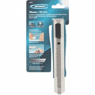 купить точило для ножей: Нож ремонтно монтажный, 195 мм, металлический корпус, выдвижное — 5