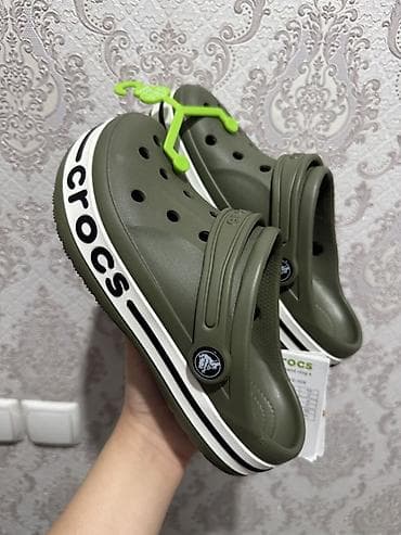 det: Crocs Bayaband Clog K, цвет khaki/olive. - Размер: J3 — 2