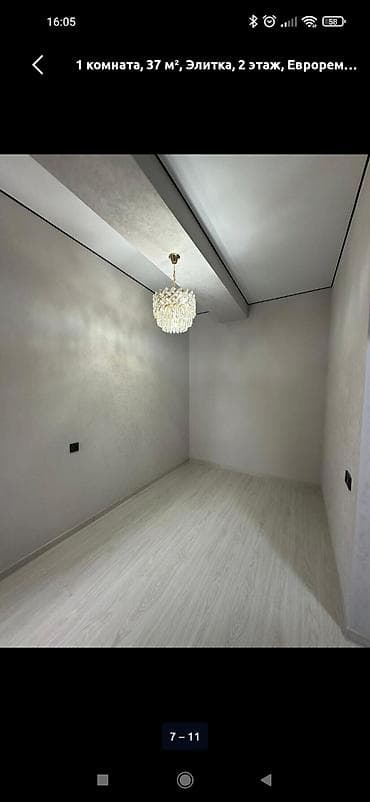 комната в квартире: 1 комната, 37 м², Элитка, 2 этаж, Евроремонт — 4