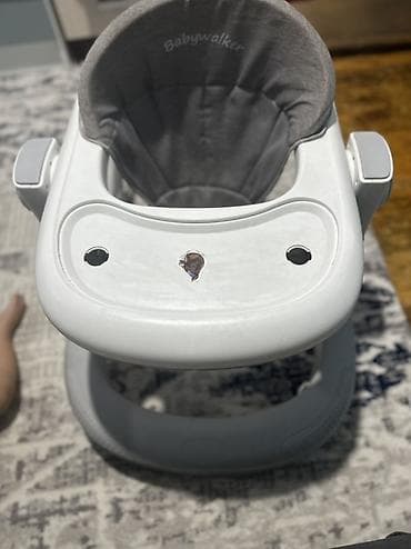 калесики: Детские ходунки Babywalker в серо-белом цвете. Удобная модель для — 6