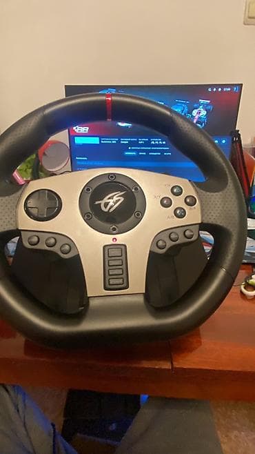 пк руль: DEXP WHEELMAN PRO GT EDITION. есть вибрация, кпп 6+1R. Все работает — 4