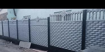 Декоративный секционный забор из железобетонных панелей - Материал