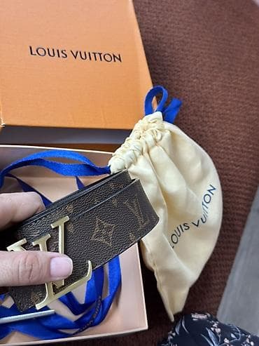 кальцо золота: Ремень, Louis Vuitton, Материал: Комбинированный материал, Унисекс — 2