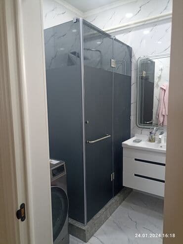 установка стеклянной перегородки в душе цена: На заказ Цельностеклянная перегородка, Для офиса, Бесплатный замер, Бесплатная доставка, Бесплатная установка — 12