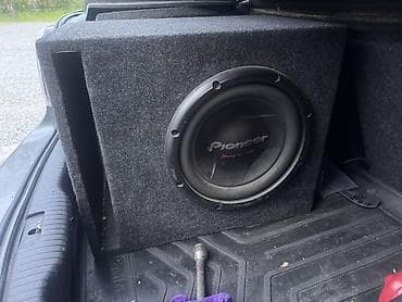 a 70: Автозвук: сабвуфер Pioneer в коробе+ усилитель - Сабвуфер Pioneer — 1