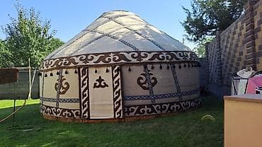 Юрты: Аренда юрты, Каркас Деревянный, 75 баш, Стулья, Стол, С полом — 6