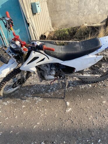 квадроциклы электро: Кроссовый/эндуро мотоцикл в белом пластике - Тип: легкий внедорожный — 1