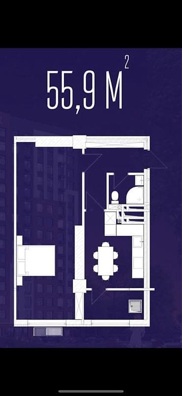 квартиры аламедин 1: 1-комнатная квартира в ЖК «Аруу» от строительной компании «Имран — 1
