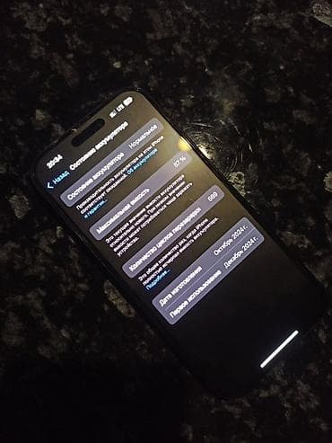 Мобильные телефоны и аксессуары: IPhone 15, Б/у, 128 ГБ, Black Titanium, Чехол, 87 % — 2