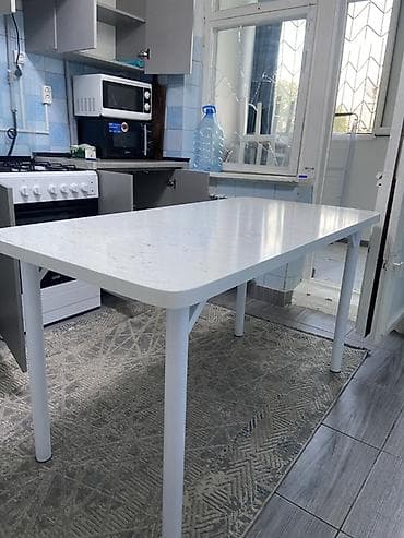 office table: Кухонный комплект: стол и стул - Стол прямоугольный, стационарный — 2